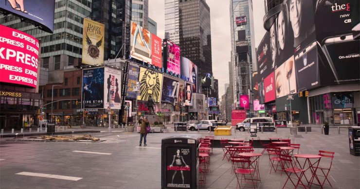 Nueva York como nunca la habías visto: Times Square o Gran Central Terminal vacías