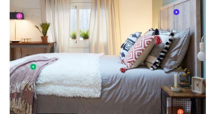 Els punts de la imatge contenen la informació per a comprar el producte / Decoratio