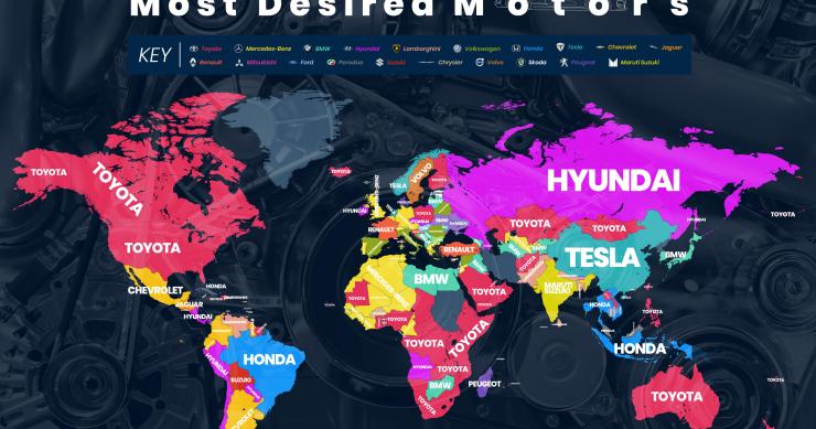 Imagen del día: las marcas de coches más deseadas por países