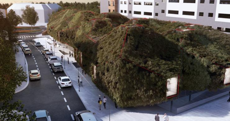 Una 'nave espacial verde' se prepara para aterrizar en Madrid