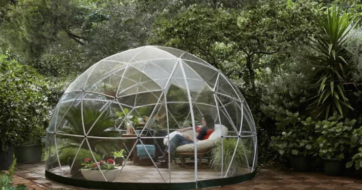 Amazon vende lo último para el jardín: casetas con cúpula geodésica