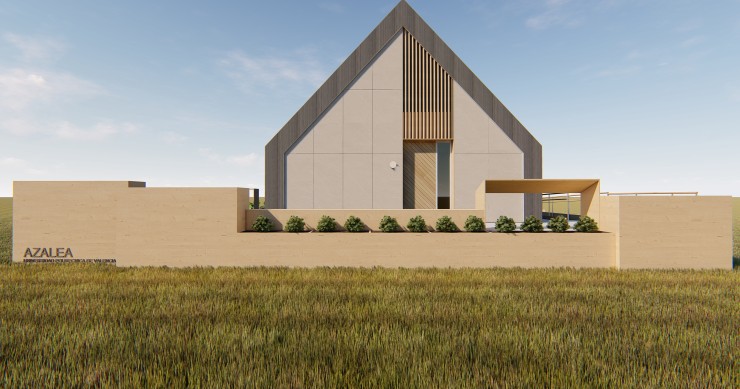 Exterior de Azalea, una casa eficiente y sostenible