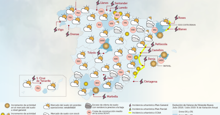 Imagen del día: el mapa del ‘tiempo urbanístico’