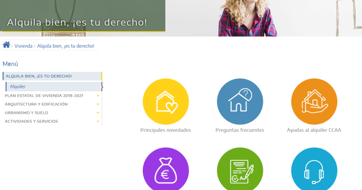 El Gobierno crea una web con las novedades, ayudas y dudas frecuentes sobre el alquiler de viviendas