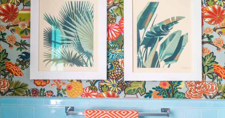 7 formas originales de decorar las paredes del baño