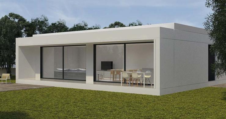 Estas casas prefabricadas de hormigón demuestran que pueden ser cómodas, elegantes y funcionales