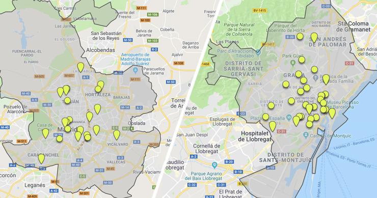 Así son los pisos que podrías alquilar en Madrid y Barcelona con el precio medio que da el Gobierno