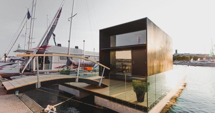 Con esta genial casa prefabricada puedes vivir flotando sobre las aguas