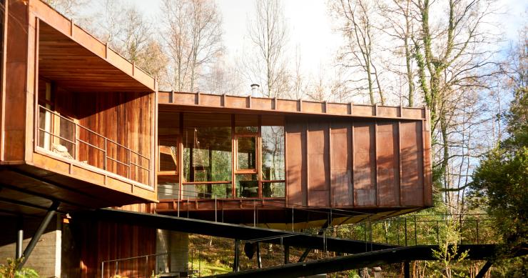 Esta vivienda situada en Chile simula la estructura molecular del agua