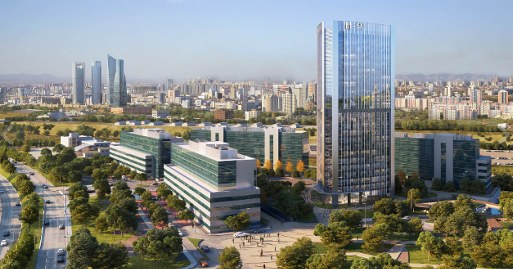 La socimi Merlin levantará una torre de oficinas de 100 metros de altura al norte de Madrid
