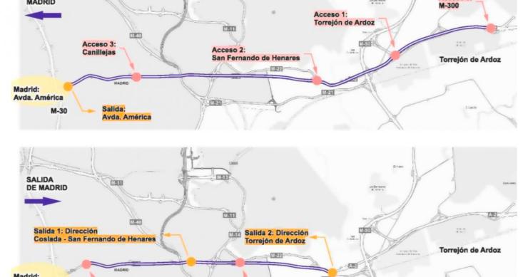 La ausencia de Gobierno retrasa el carril Bus-Vao de la carretera A2