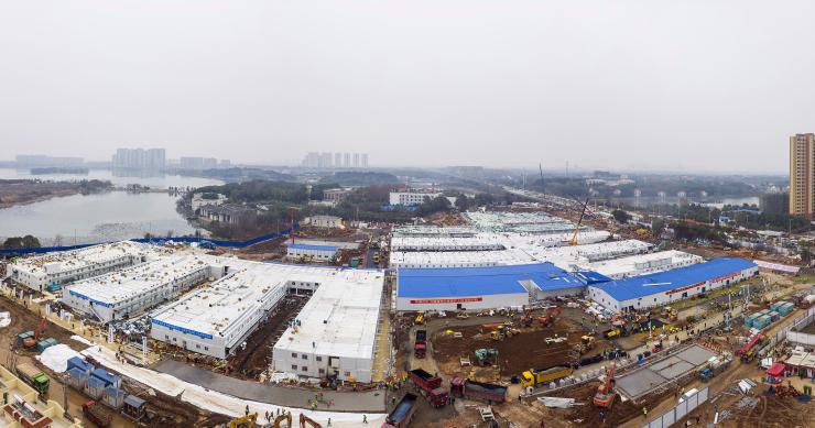 Así se ha construido este hospital en China en apenas 10 días ante el coronavirus