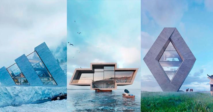 Casas de lujo inspiradas en los logos de marcas famosas