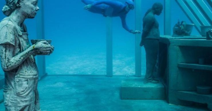 Un museo submarino en la gran barrera de coral australiana