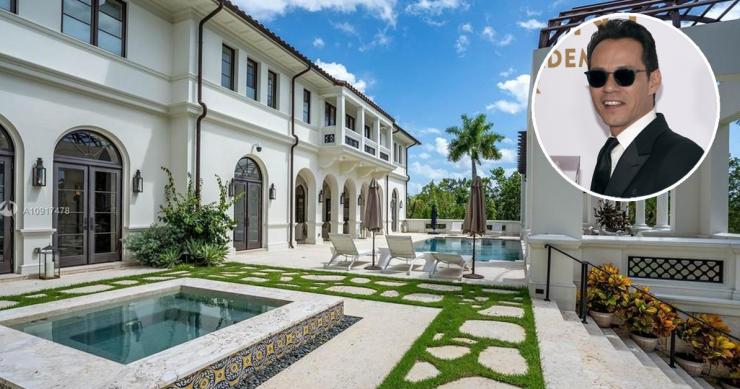 Marc Anthony pide 22,1 millones por una villa en Miami que compró hace apenas dos años