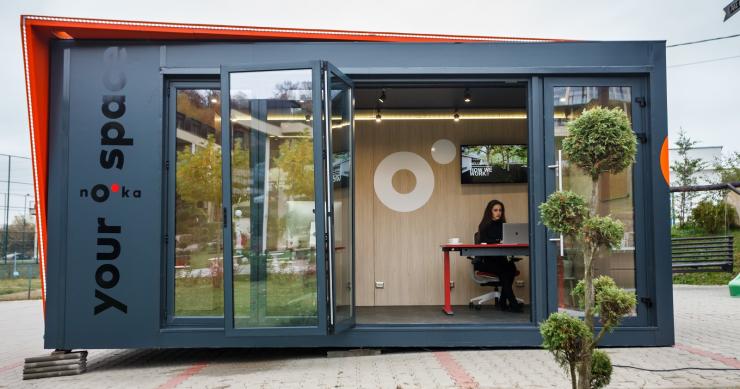 Nooka, la oficina prefabricada que se puede alquilar para facilitar el teletrabajo 