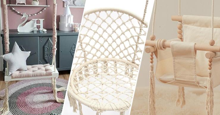 Columpios en casa: tres modelos para colgar en una habitación por menos de 50 euros