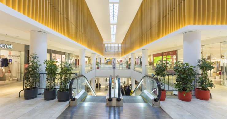 Uno de los centros comerciales de la socimi Merlin Properties