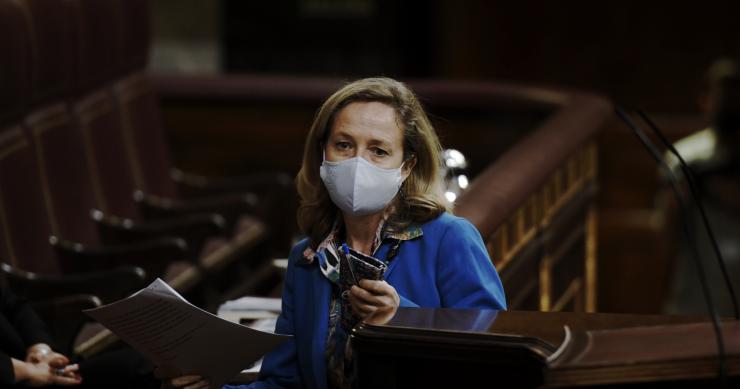 La vicepresidenta de Asuntos Económicos, Nadia Calviño