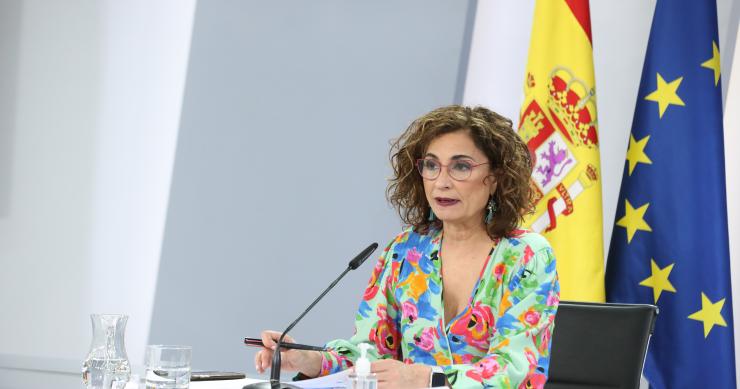 La ministra portavoz y ministra de Hacienda, María Jesús Montero