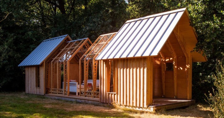 Una casa prefabricada fácil de montar y que permite mover las paredes para ganar espacio 