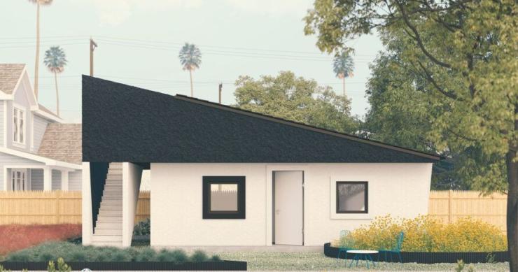 Fachada de las viviendas proyectadas