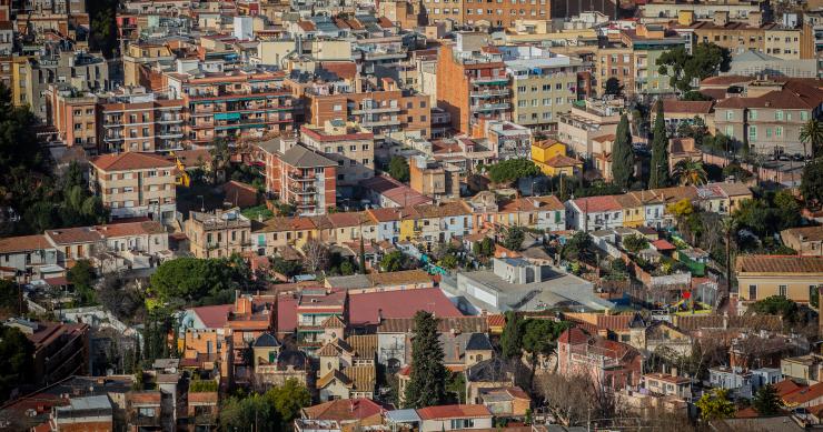 Panorámica de la ciudad de Barcelona