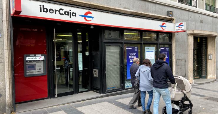 Una oficina de Ibercaja en Madrid