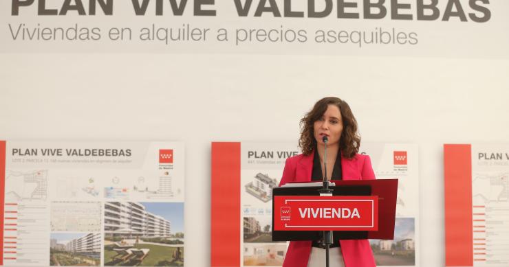 Ayuso reitera que Madrid no aplicará las medidas de la Ley de Vivienda "como las zonas tensionadas"