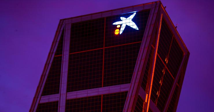 Archivo - Sede de CaixaBank en Madrid.