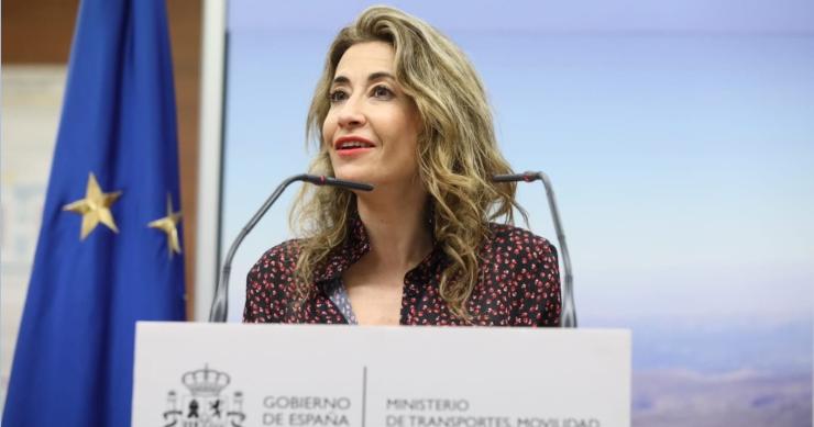 La ministra de Transportes, Movilidad y Agenda Urbana, Raquel Sánchez