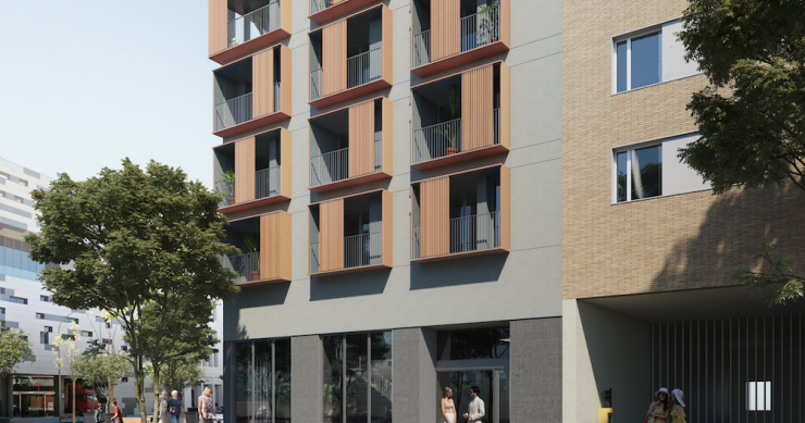 Barcelona invierte 3 millones en levantar 18 pisos de VPO en la ‘superilla’ de Poblenou