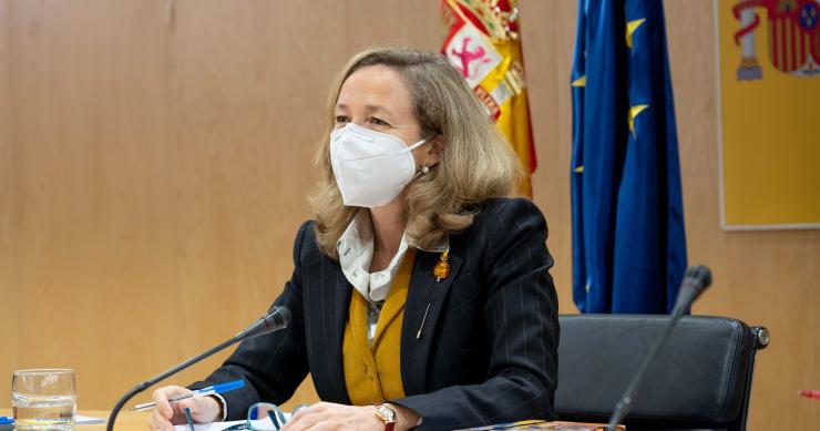 La vicepresidenta tercera del Gobierno y ministra de Asuntos Económicos y Transformación Digital, Nadia Calviño