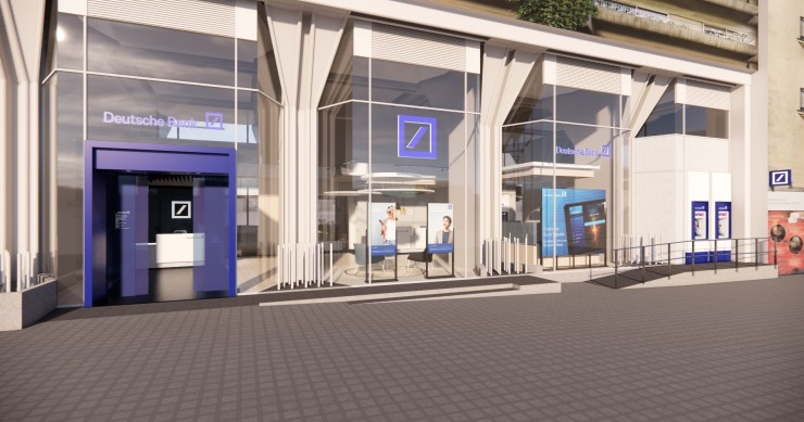 Archivo - Nueva oficina de Deutsche Bank.