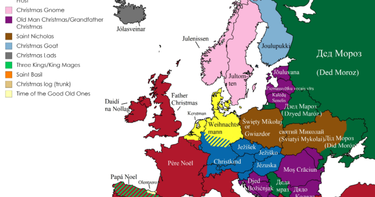 Imagen del día: quién trae los regalos en Navidad en Europa
