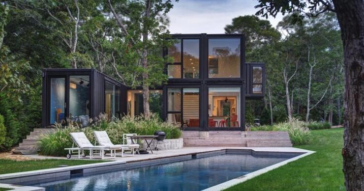 Una espectacular casa prefabricada construida a base de contenedores 