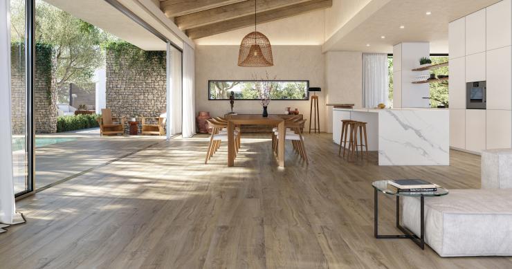 Los suelos más resistentes de Porcelanosa para hogares con personalidad