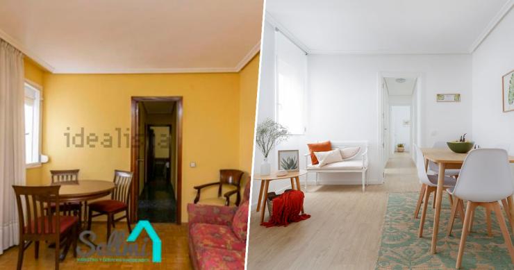 Antes y después: reforma barata convierte piso anticuado en casa ideal