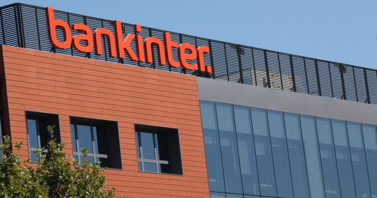 Fachada de la empresa Bankinter ubicada en Madrid