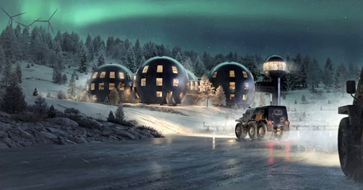 Render de la estación científica