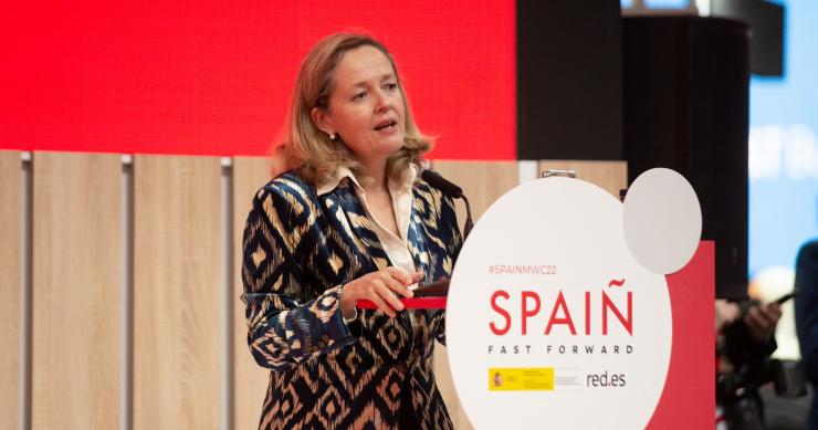 La vicepresidenta primera y ministra de Asuntos Económicos y Transformación Digital, Nadia Calviño