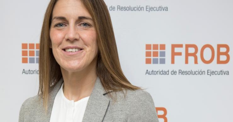 Archivo - La presidenta del FROB, Paula Conthe.