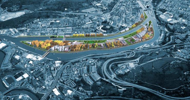 Neinor, Amenabar o Aedas, tras uno de los últimos terrenos de la ría de Bilbao