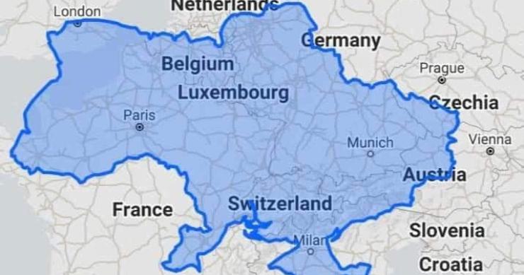 Así de grande es Ucrania en el mapa de Europa: por qué importa tanto este país