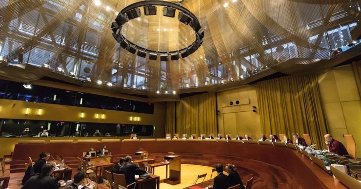 Una vista ante el Tribunal de Justicia de la Unión Europea (Gran Sala)