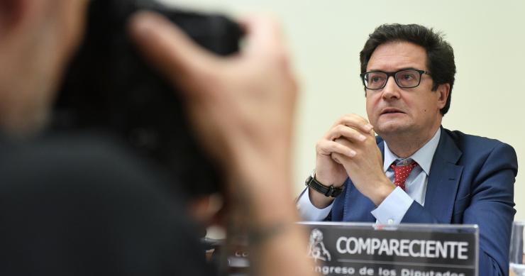 El director del Gabinete del Presidente del Gobierno, Óscar López, en el Congreso de los Diputados