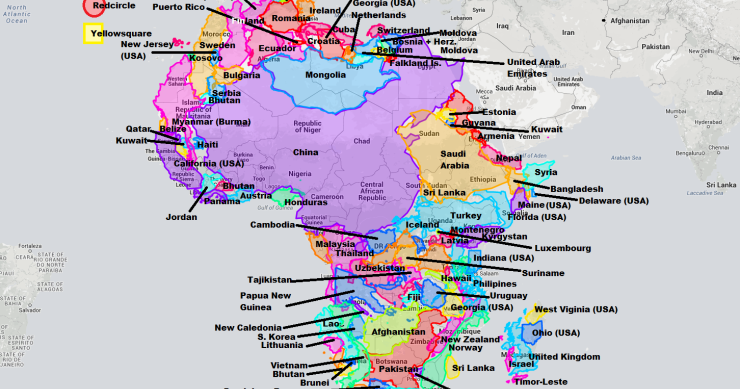 El mapa que muestra el tamaño real de África