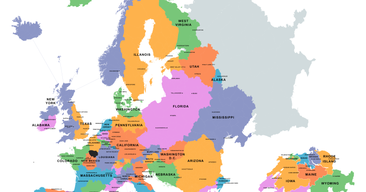 Estas zonas de Europa tienen un PIB similar al de algunos estados americanos