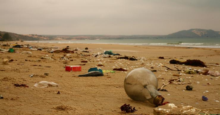 playa contaminada