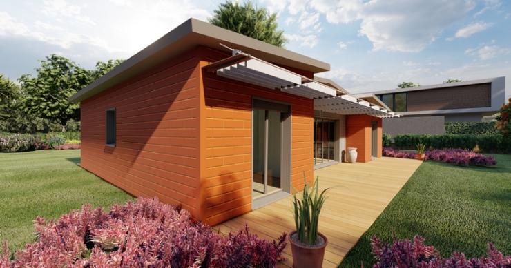 Casas prefabricadas de madera que se construyen como legos